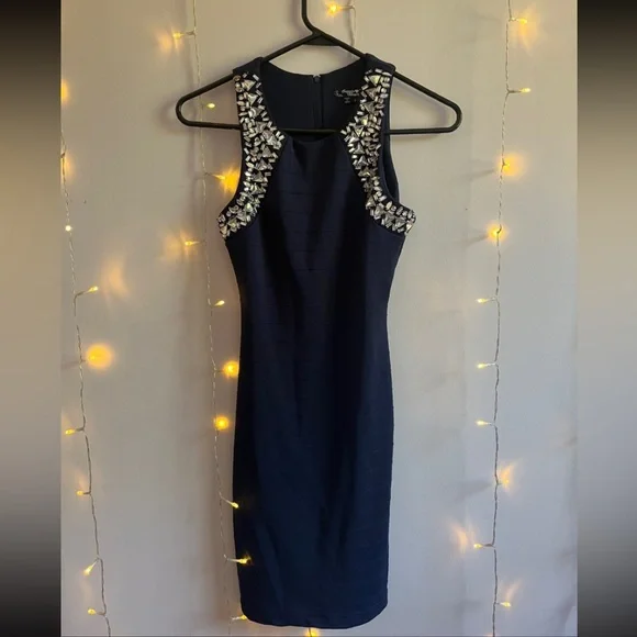 Dresses | Cute Short Navy Dress | Poshmark